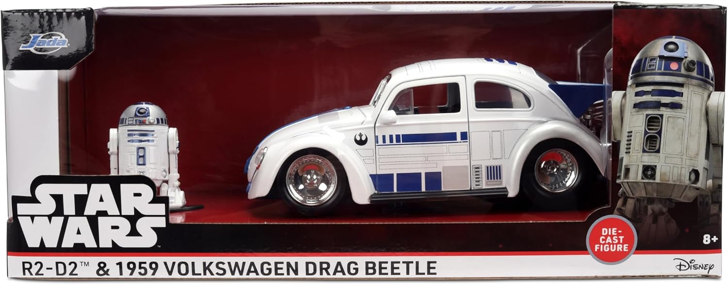 Jada Disney 1:24 Star Wars R2-D2 & 1959 Volkswagen Drag Beetle