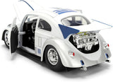 Jada Disney 1:24 Star Wars R2-D2 & 1959 Volkswagen Drag Beetle Diecast Model from Movie Star Wars, JADA 36912, Collectible Toy Car
