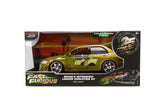 JADA "25 Years of Fast & Furious" Brian's 2002 Mitsubishi Lancer Evolution EVO VII GREEN Color Brush Finish 1/24 Diecast Model 37874