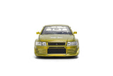 JADA "25 Years of Fast & Furious" Brian's 2002 Mitsubishi Lancer Evolution EVO VII GREEN Color Brush Finish 1/24 Diecast Model 37874