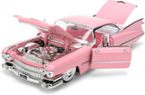 Jada 1959 Cadillac Coupe DeVille 1/24 Die-Cast Model Car – Pink Classic Lowrider Collectible Model 38004