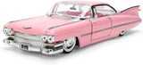 Jada 1959 Cadillac Coupe DeVille 1/24 Die-Cast Model Car – Pink Classic Lowrider Collectible Model 38004