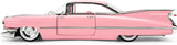 Jada 1959 Cadillac Coupe DeVille 1/24 Die-Cast Model Car – Pink Classic Lowrider Collectible Model 38004