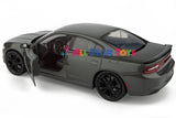 2023 Dodge Charger SXT Dark Grey 1/24 Diecast Model Motormax 79387