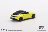 TSM 1:64 MINI GT 2023 Nissan Z Proto Spec Ikazuchi Yellow Diecast Model Car MGT00415