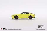 TSM 1:64 MINI GT 2023 Nissan Z Proto Spec Ikazuchi Yellow Diecast Model Car MGT00415