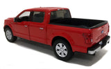 2019 Ford F-150 Lariat Crew Cab Pickup Truck 1:27 by MotorMax 79363 RED
