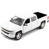 2017 Chevrolet Silverado 1500 LT Z71 Crew Cab 1:27 Diecast Model by MotorMax 79348 WHITE