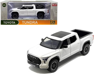 Toyota Tundra TRD Offroad 4x4 White 1:24 Diecast Model Mijo H08555R-WH