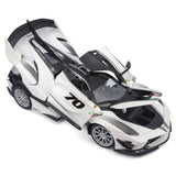 1:18 Bburago Race + Play Series Ferrari FXXK EVO Silver w/Black Details Diecast Model 18-16012