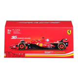 Bburago 1:43 Ferrari Racing 2024 Formula 1 SF-24 #16 Charles Leclerc with Helmet 18-36843