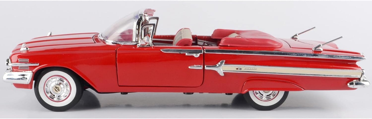 Chevrolet Impala Convertible 1960 Modèle de Voiture Blanc 1