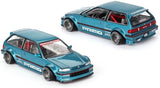 TSM Mini GT Kaido House 1:64 Honda Civic (EF) Kaido Works V1 Tahitian Green Limited Edition 1/64 Diecast Model Car KHMG126