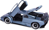 Lamborghini Diablo GT Silver 1/18 Diecast Model by Motormax 73168 Grey