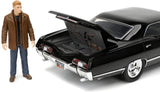 Supernatural 1967 Chevy Impala w/Dean Winchester Figure 1:24 Scale Diecast Model by Jada 32250