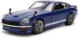 1:24 1972 Datsun 240Z JDM Tuners Diecast Model by Jada Blue 37020