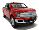 2019 Ford F-150 Lariat Crew Cab Pickup Truck 1:27 by MotorMax 79363 RED
