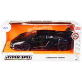 Jada 1/24 LAMBORGHINI VENENO HYPER SPEC DIECAST CAR MODEL Matte Black 33615