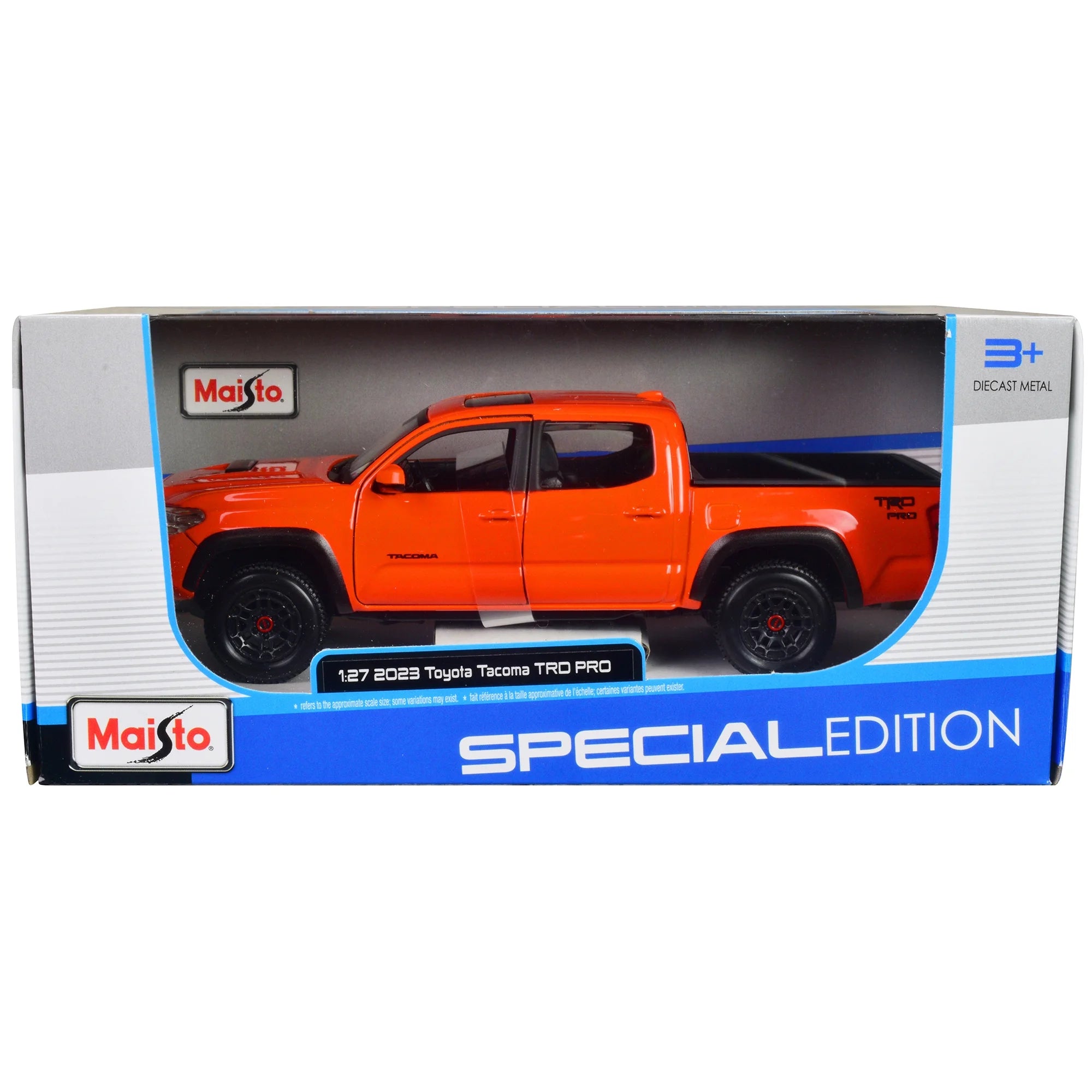 Maisto 1:27 SE 2023 Toyota Tacoma TRD Pro Orange Diecast Car Model Maisto 1:27 SE 2023 Toyota Tacoma TRD Pro Orange Diecast Car Model