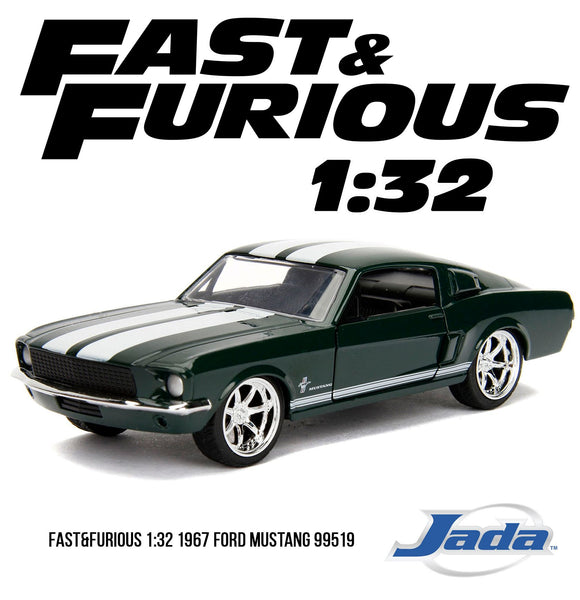 JADA 1/32 Sean's 1967 Ford Mustang, Fast & Furious, Diecast Model, 99519