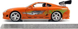 Jada 1/24 Fast & Furious Brian's Toyota Supra Diecast Model Car Orange 97168