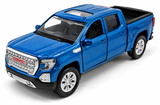 Motormax 2019 GMC Sierra 1500 Denali Crew Cab 1/43 Diecast Model Blue/Black 73682