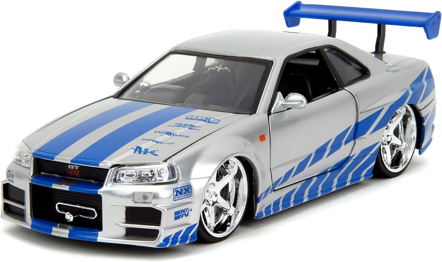 Jada 1 24 Fast Furious Brian s 2002 Nissan Skyline R34 Diecast Model All Star Toys