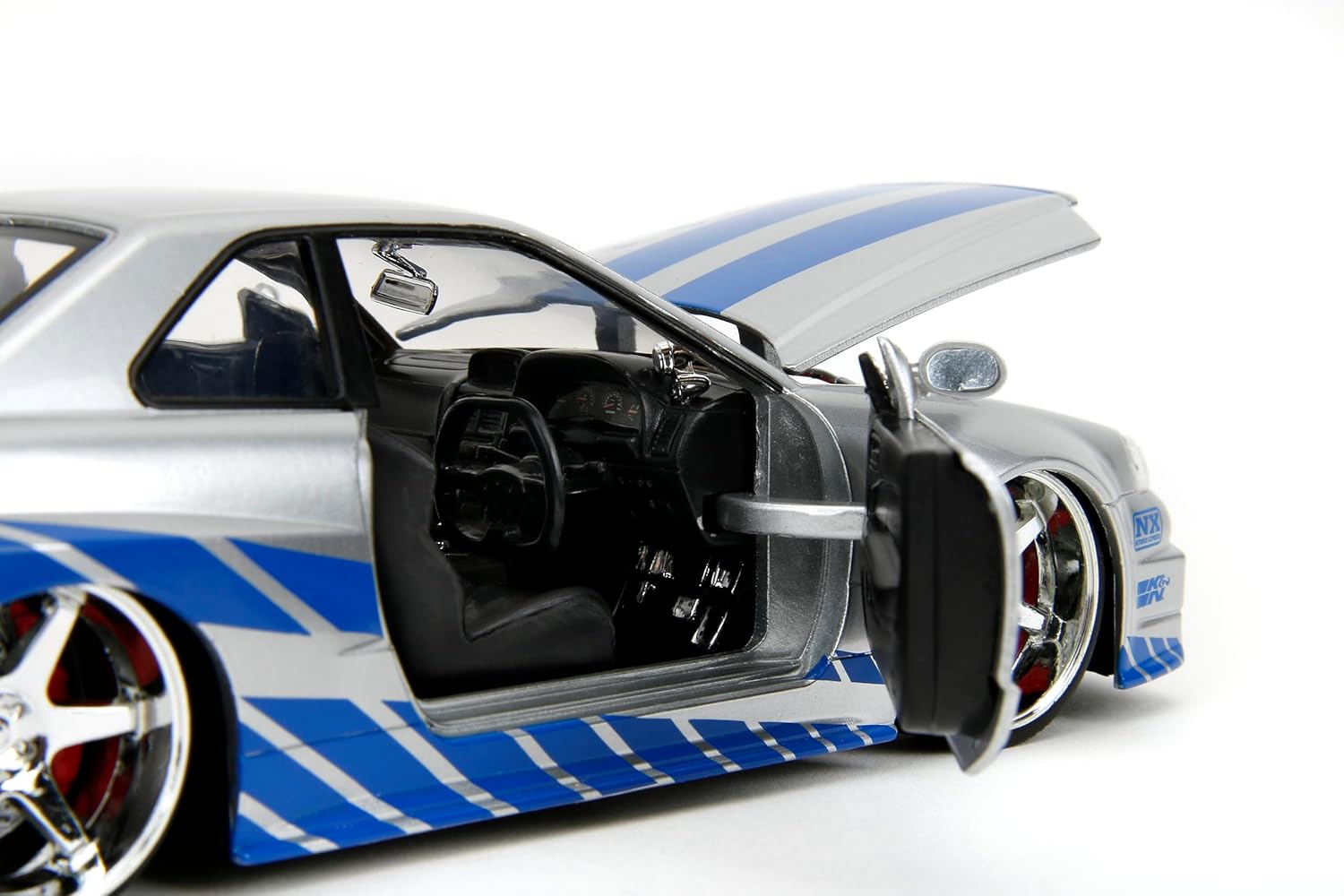 Jada 1/24 Fast & Furious Brian's 2002 Nissan Skyline R34 Diecast