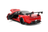 1:24 Jada 2002 Honda NSX-R (Japan Spec) JDM Tuners Diecast Car Model Red and Black 35958
