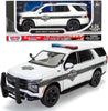 2025 Chevy Tahoe PPV (Police Pursuit Vehicle) Official Promo Version 1/24 Diecast Model Car Motormax All Star Toys Exclusive 76642