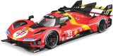 Bburago 2023 Ferrari 499P 3.0L Turbo V6 - LMH #51 2023 24H Le Mans Champion  1:18 Scale Diecast Model 18-16301