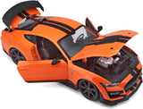 Maisto 1/18 scale 2020 Ford Mustang Shelby GT500 Orange Diecast Model Car 31388