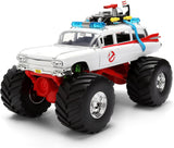 Jada 1:24 Ghostbusters Ecto-1 Monster Truck Toys - Hollywood Rides Die-cast Vehicle Scale Collectible 35943