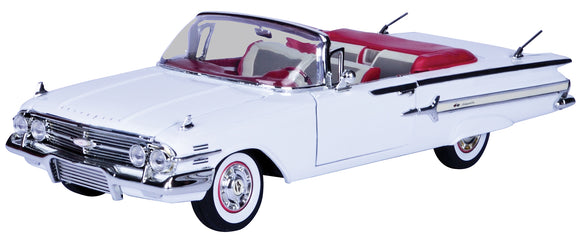 1:18 Scale 1960 Chevrolet Impala Diecast Model by Motormax 73110 WHITE