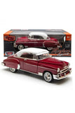 1950 Chevy Bel Air Red 1:18 Scale Diecast Model Motormax 73111 metallic red