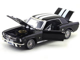 1964 1/2 Ford Mustang Hardtop Black 1/18 Diecast Car Model Motormax 73164