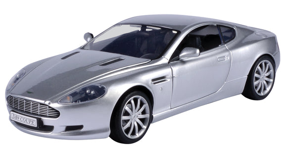 Aston Martin DB9 Silver 1/18 Diecast Car Model Motormax 73174