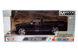 MMAXX DESIGN 1992 Chevrolet Silverado 454SS with Custom Deep Dish Wheels 1:24 Diecast Model by Motormax 73203 MXBK