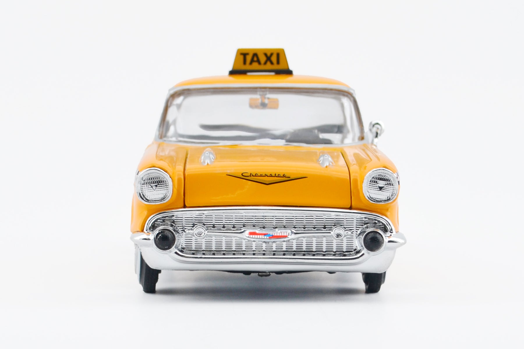 1957 Chevrolet Bel Air Classic Taxi 1:24 Diecast Model Car