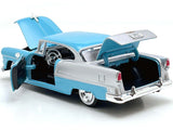 1955 Chevy Bel Air Blue and Silver 1/24 Scale Diecast Model by Motormax 73229