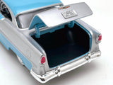 1955 Chevy Bel Air Blue and Silver 1/24 Scale Diecast Model by Motormax 73229