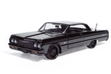 1964 Chevrolet Impala Blacked Out Series with Custom Wheels 1:24 Diecast Model All Star Toys Exclusive 73259