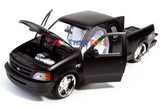 2001 Ford F-150 Matt Black 1:24 Scale Pickup Truck Die-cast Model Car by Motormax 73284