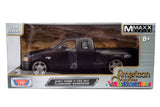 2001 Ford F-150 Matt Black 1:24 Scale Pickup Truck Die-cast Model Car by Motormax 73284