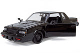 1987 Buick Regal 3.8 SFI Turbo Type-T Blacked out with Custom Deep Dish Wheels 1:24 Diecast Lowrider Model 73319
