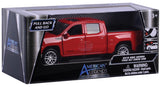Motormax 2019 GMC Sierra 1500 SLT Crew Cab 1/43 Scale 73681 Red and Silver