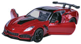 Motormax 2019 Corvette ZR1 1/43 Scale Red and Yellow 73678