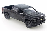 2017 Chevrolet Silverado 1500 LT Z71 Crew Cab 1:27 Diecast Model by MotorMax 79348 Black