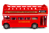 London Routemaster Double Decker Bus Open Top Red, Tour Bus, 5 inch Diecast Model with box Motormax 76008
