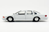 1993  Chevrolet Caprice Police Pursuit Car White Blank Builder Kit 1:24 Diecast Model Toy Car by MOTORMAX 76438